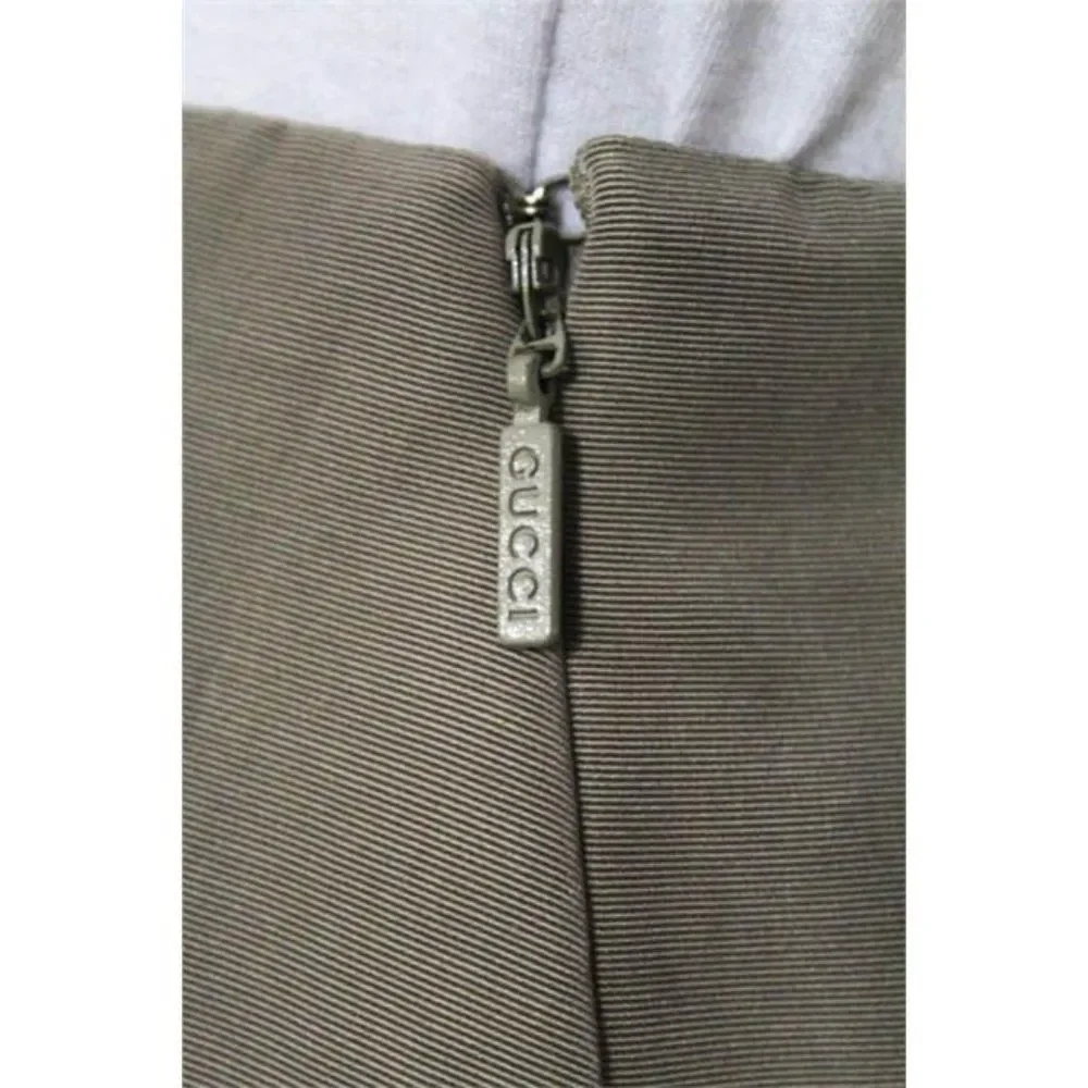 Gucci Vintage Light Tan Straight Pencil Skirt Size IT 42 - Picture 6 of 10